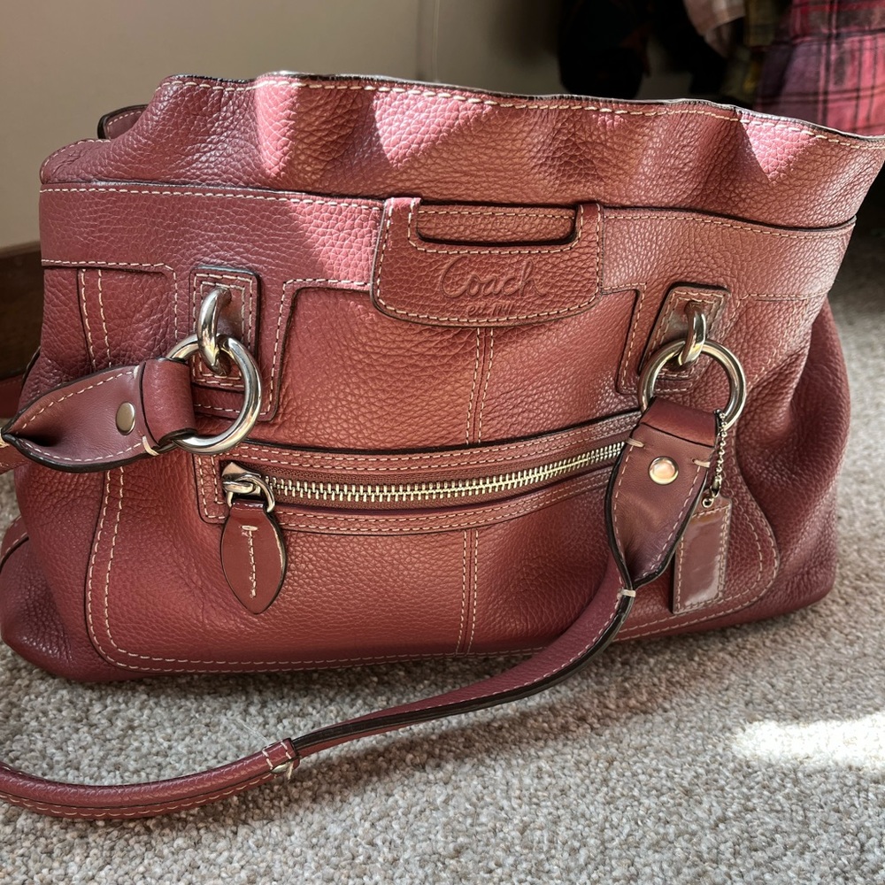 Mauve Coach handbag